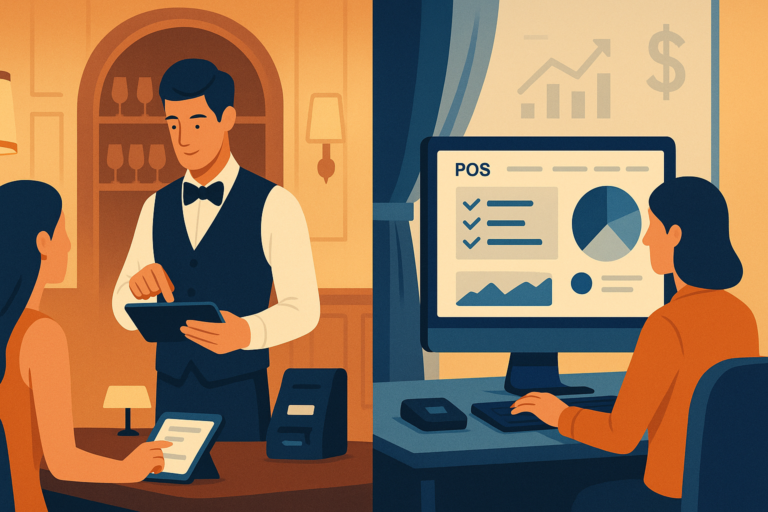 高級飲食店向けPOSシステム開発：紙伝票の完全デジタル化で店舗工数50%削減